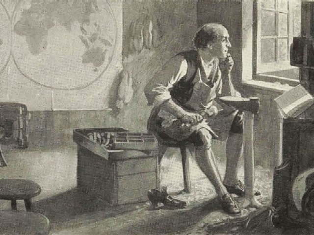 Person reading beside a window